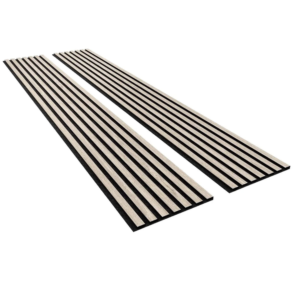 Ash acoustic wall panels hero view showing clean light wood finish as feature wall