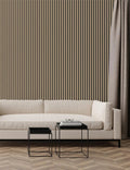Walnut acoustic wood slat wall panels with warm mid-tone veneer for Canadian interiors